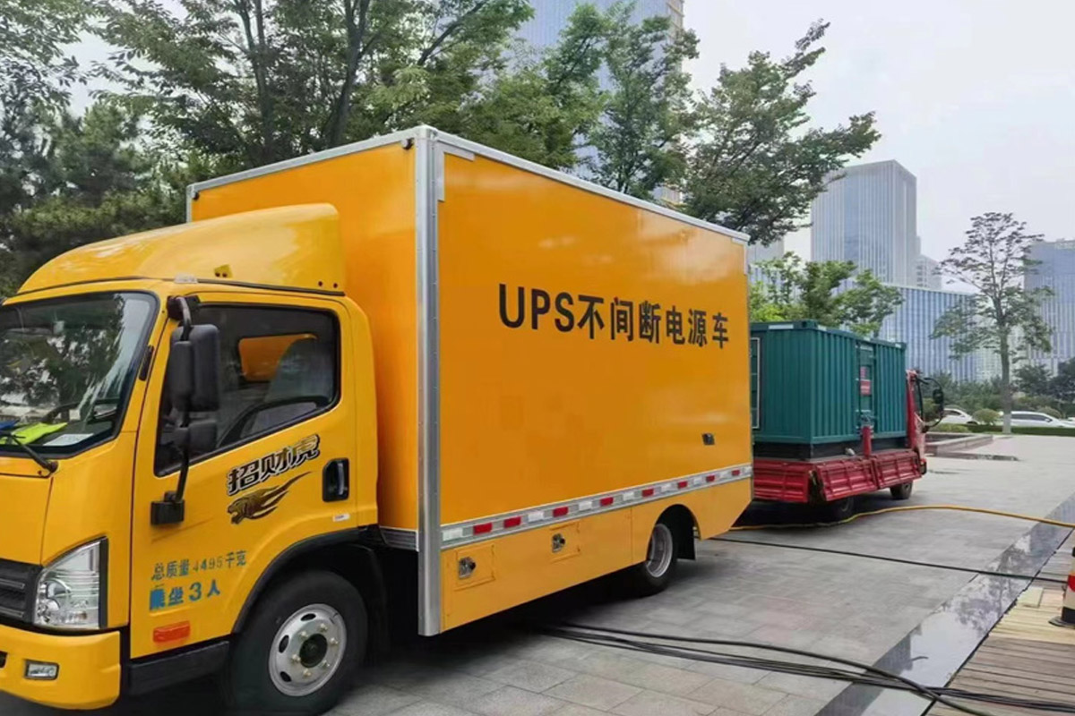 安泽发电机租赁施工现场